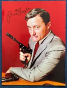 Man From Uncle Robert Vaughn signed 16 x 20 inch colour photo. Good Condition. All autographs come