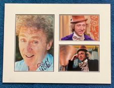 Gene Wilder 16x12 mounted signature piece includes signed colour photo and two fantastic images