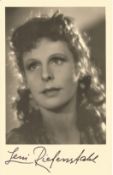 Leni Riefenstahl signed 6x4 vintage sepia photo. Helene Bertha Amalie Leni Riefenstahl 22 August