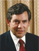 Prime Minister Gordon Brown signed 8 x 6 inch colour portrait photo. Good Condition. All