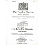 WW2 Leonard Cheshire VC signed A4 copy of his Victoria Cross Citation. Good Condition. All