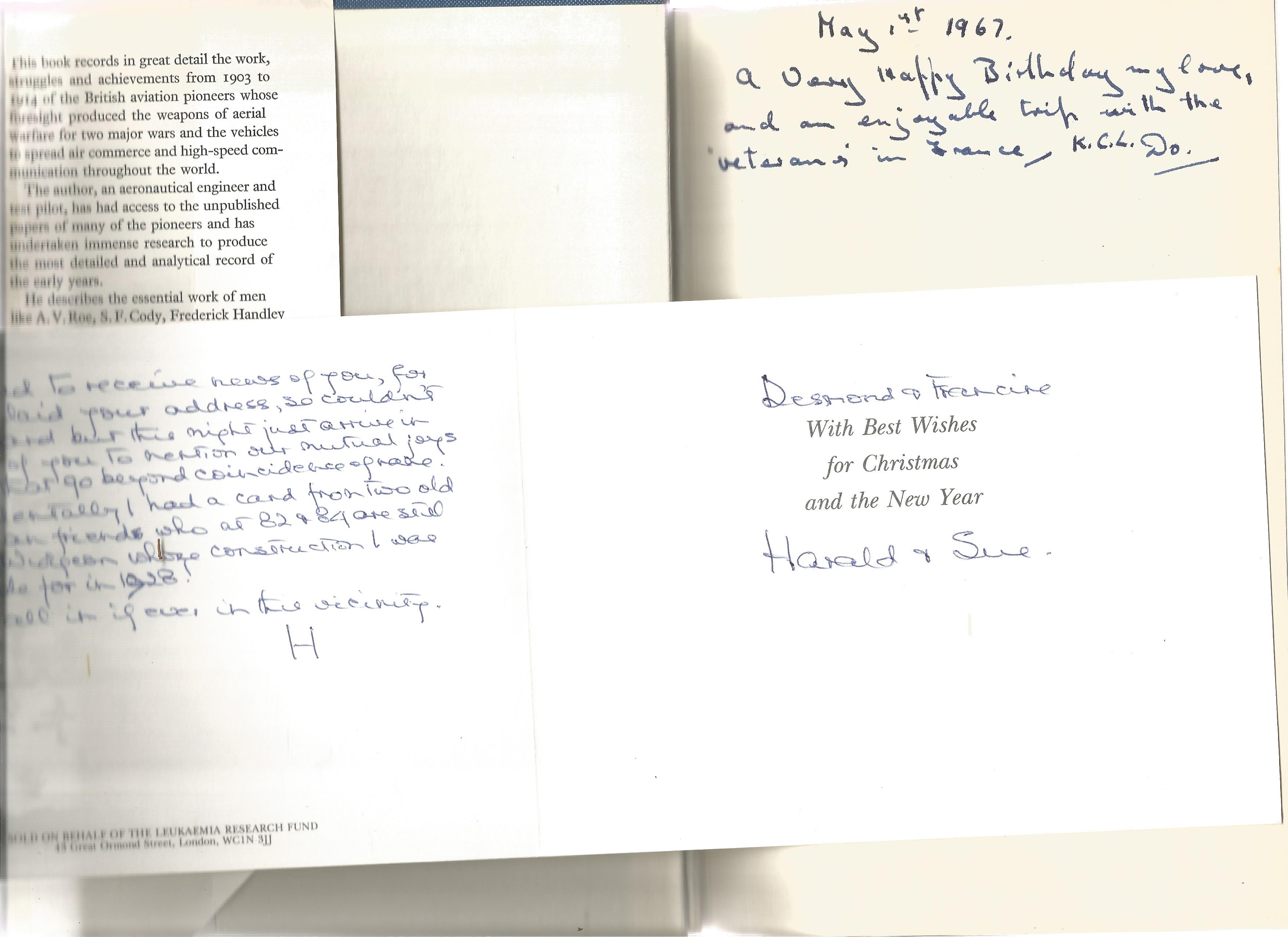 Harald Penrose. British Aviation - The pioneer years. A First Edition Signed hardback book. Signed - Image 2 of 4