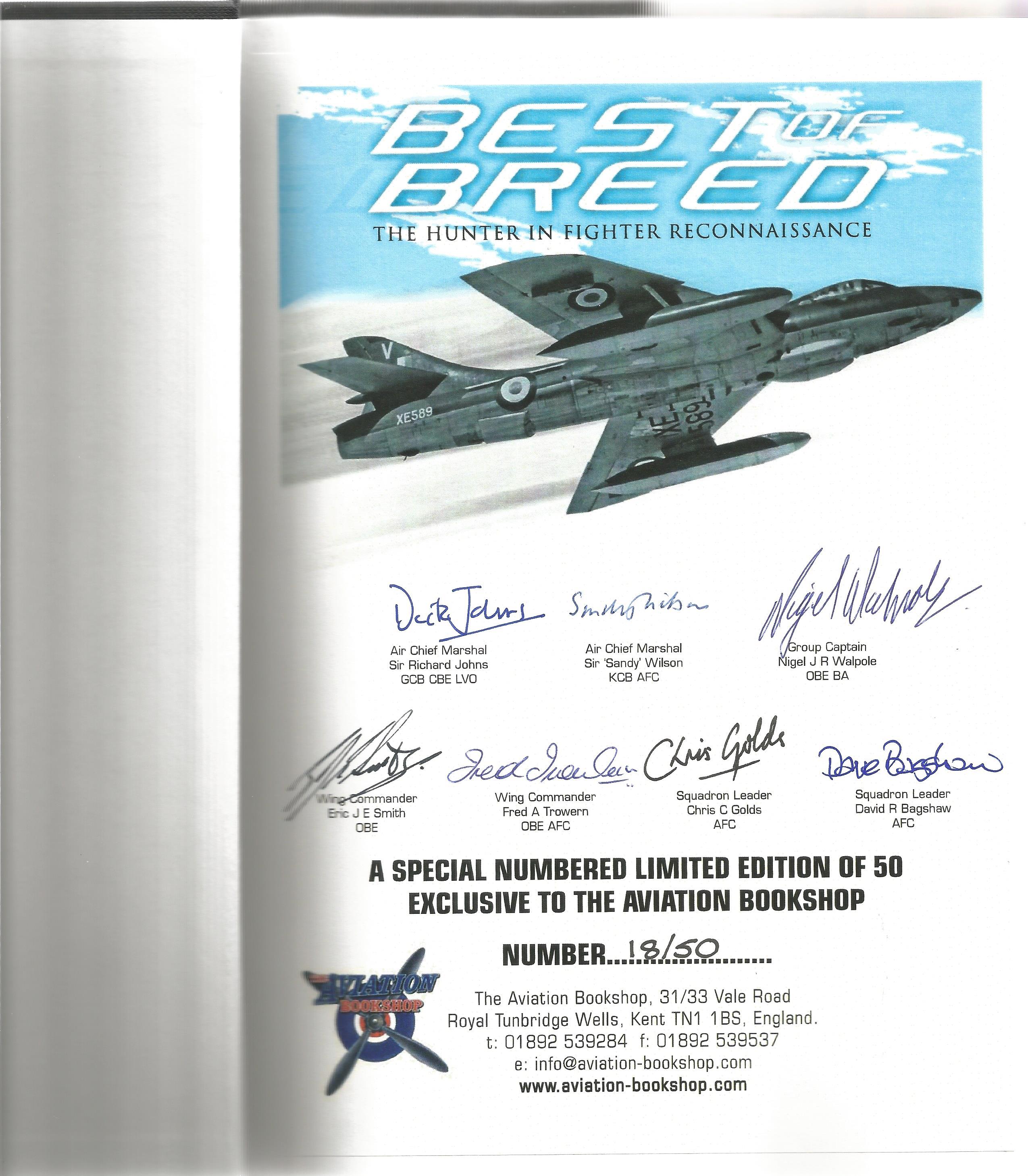 Nigel Walpole. Best Of Breed.- The Hunter In Fighter Reconnaissance. A First Edition Multi-Signed - Image 2 of 3