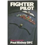Wing Commander Paul Richey DFC. Fighter Pilot. A WW2 multi-signed hardback book. Multi-signed by RAF