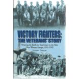 WW2 10 fighter pilots and the Author signed book Victory fighters The Veteran's Story.