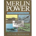 Multi signed by Battle of Britain Pilots book Victor Bingham. Merlin Power Growl Behind Air Power