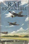 Graham Wallace. RAF, Biggin Hill. A First Edition Multi-Signed Hardback book. Multi Signed on a