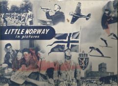 S.J Reginald Saunders. Little Norway in Pictures. A WW2 Large Hardback book showing signs of age.