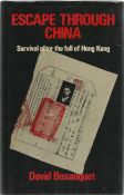 David Bosanquet signed book Escape through China, Survival after the fall of Hong Kong