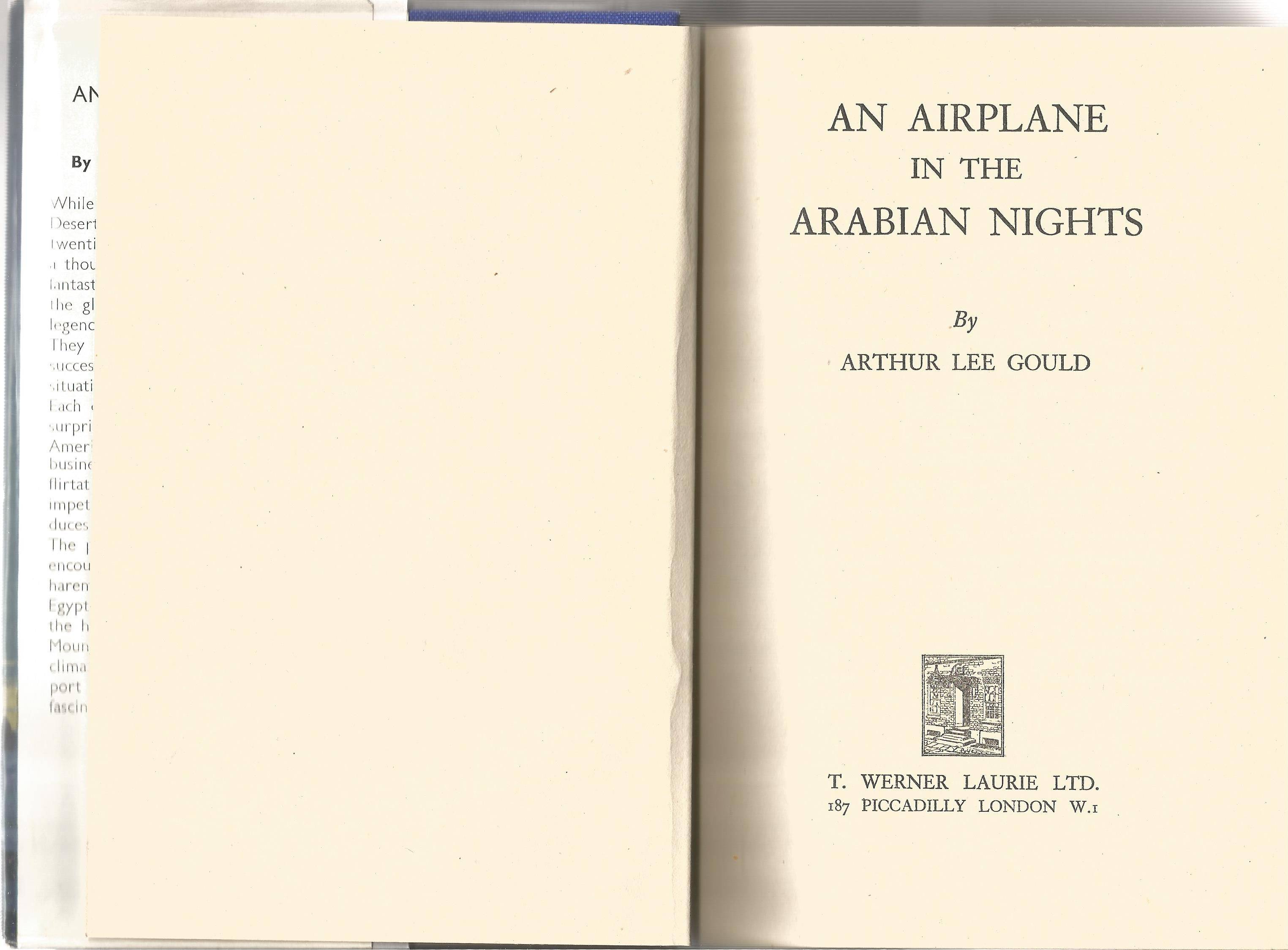 Arthur Lee Gould. An Airplane in the Arabian Nights. A Desmond Penrose personal slip attached to - Image 2 of 3