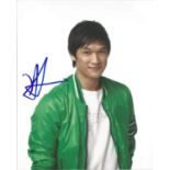 Harry Shum Jr American Actor Best Known For Starring In The Tv Series Glee. Signed 10x8 Colour