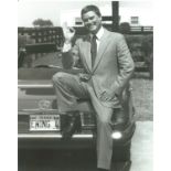 Larry Hagman Signature Piece Includes A 10x8 Black And White Photograph Plus A Signed6x4 Black And