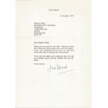 Judi Dench Tls Signed Typed Letter Dated 17.11.1997. Good Condition Est.