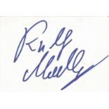 Ralf Moeller German Body Builder And Actor 6x4 Signature Piece On White Card. Good Condition Est.