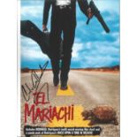 Carlos Gallardo Mexican Actor Signed 10x8 Colour Photo From The Film El Mariachi. Good Condition