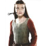 Georgie Henley English Actress Best Known For The Chronicles Of Narnia Film Series 10x8 Signed