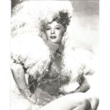 Betty Hutton American Actress Signed 10x8 B/W Photo. Good Condition Est.