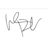 William Dafoe signed white card.