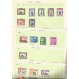 BCW stamp collection on 13 pages. Includes North Borneo, Pitcairn island, Papua, Norfolk Island