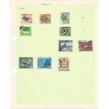 11 Jamaican stamps on 2 album pages. Good condition. We combine postage on multiple winning lots and