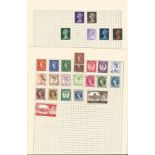 8 pages of GB used stamps 1953/1966. Good condition. We combine postage on multiple winning lots and