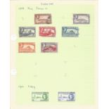 BCW stamp collection on 19 pages. Includes Fiji, Gibraltar, Gilbert and Ellice Islands, Grenada, GB.