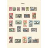 Ceylon stamp collection on 3 pages. Good condition. We combine postage on multiple winning lots