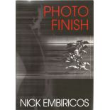 Nick Embiricos Paperback Book Photo Finish signed by the Author on the Title Page First Edition also