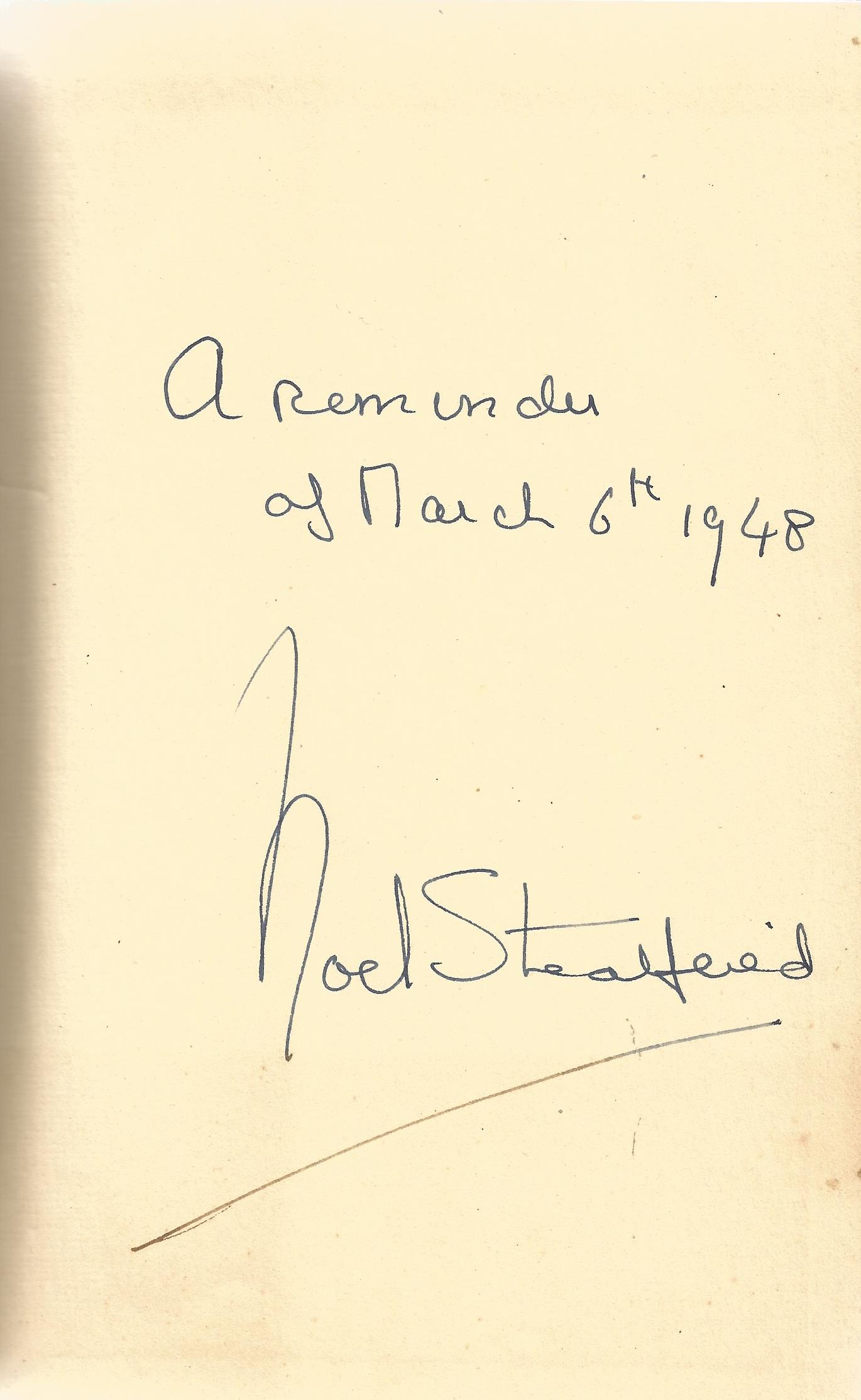 Noel Streatfield Hardback Book Grass in Piccadilly signed by the Author on the First Page and - Image 2 of 2