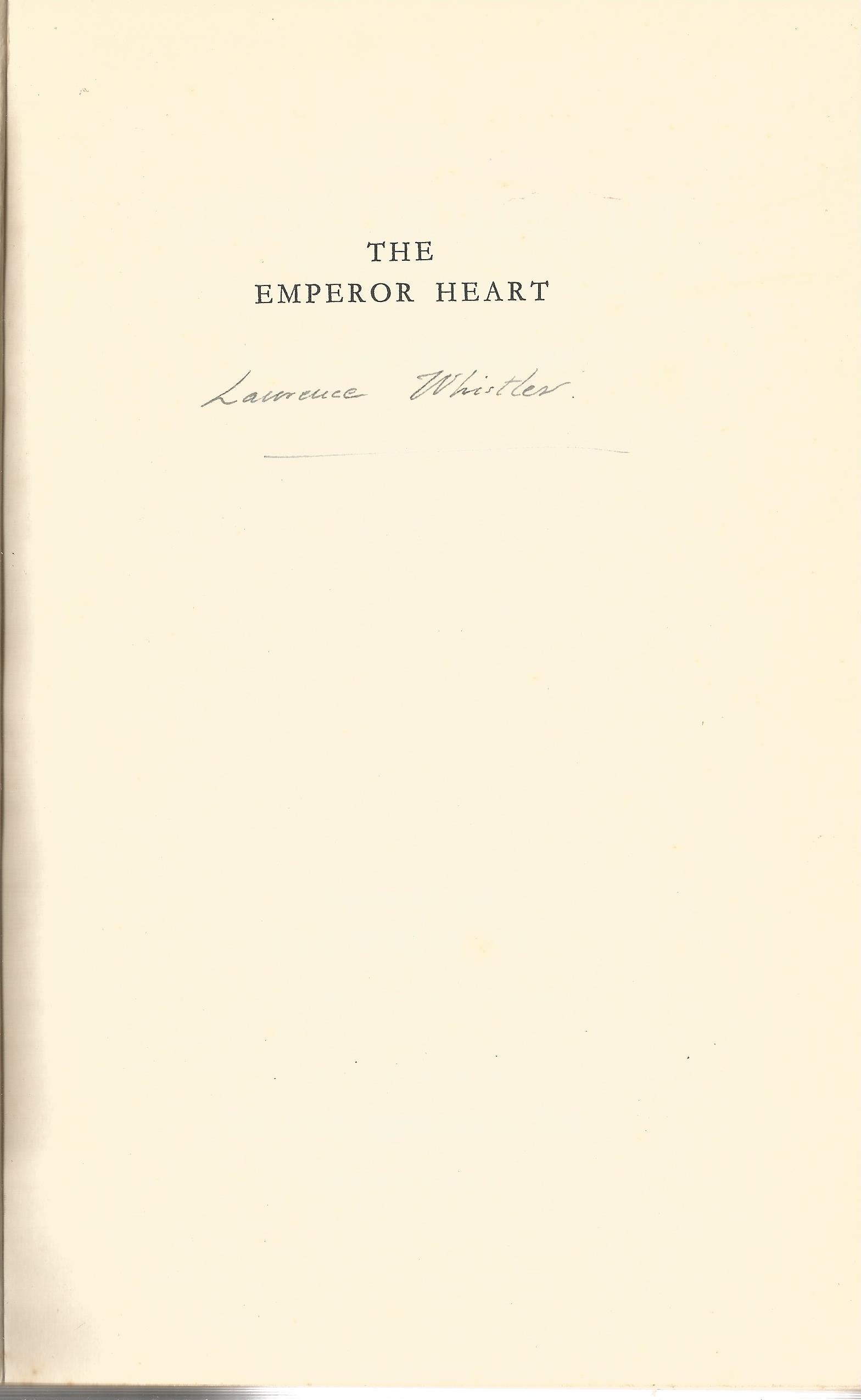 Laurence Whistler Hardback Book The Emperor Heart signed by the Author on the Second Page has a date - Image 2 of 2