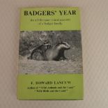 3 x various vintage hardback books on badgers comprising Badgers Year by F Howard Lancum published