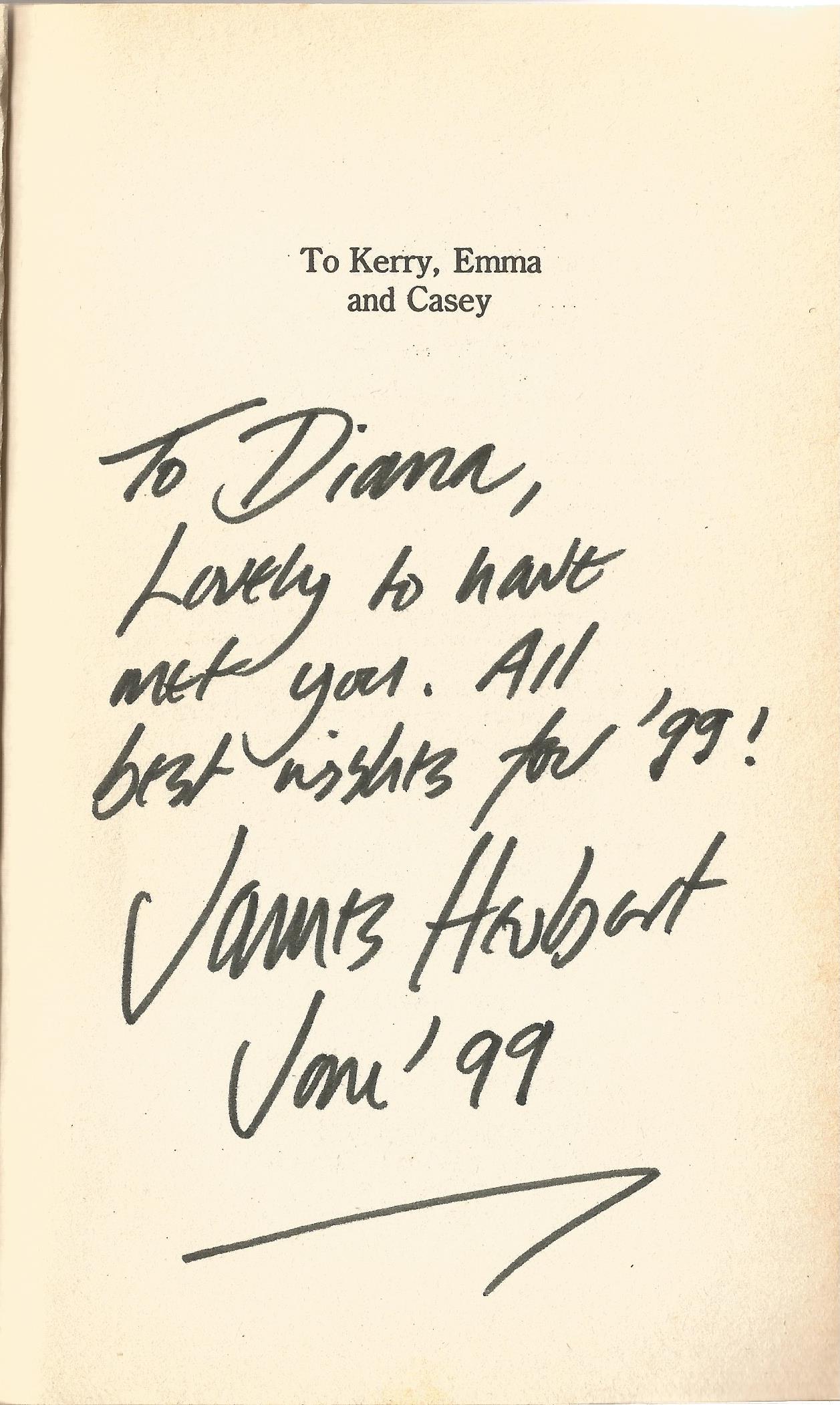 James Herbert Paperback Book Fluke signed by the Author on the Third Page and dated 1999 Fair - Image 2 of 2