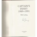 Will Carling hardback Book Captain's Diary 1989-1991 signed by the Author on the Title Page First