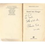 Alexander Kent Paperback Book Stand into Danger signed by the Author on the Title Page some minor