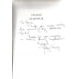 Titanic Survivor signed softback book The Memoirs of Violet Jessop Stewardess by John Maxtone