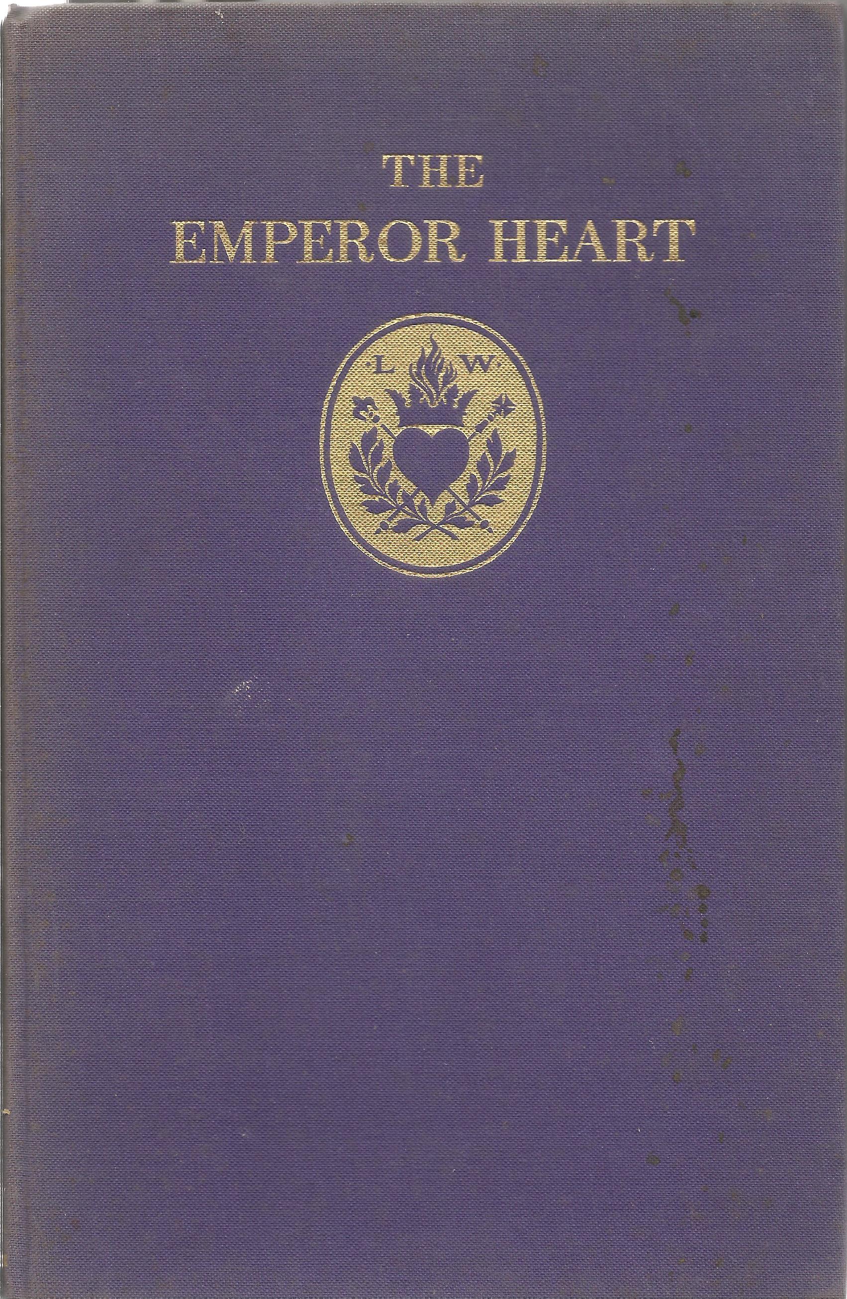 Laurence Whistler Hardback Book The Emperor Heart signed by the Author on the Second Page has a date