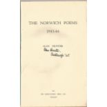 Alan Hunter Paperback Book The Norwich Poems signed by the Author on the Title Page and dated 1945