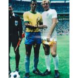 Football, Carlos Alberto signed 12x16 colour photograph pictured before England and Brazil's 1970