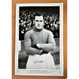Football, Jack Crompton signed 12x18 black and white photograph pictured during his time playing for