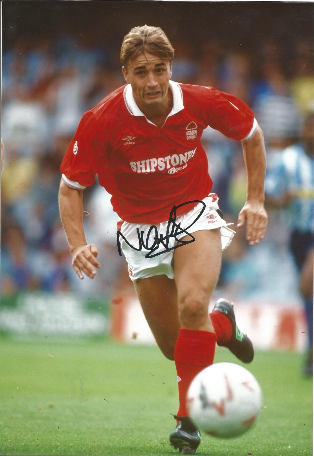 Nigel Jemson Signed Nottingham Forest 8x12 Photo. Good condition. All autographs come with a