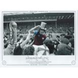 Football. Trevor Brooking Signed 16x12 colour photo. Autographed editions, Limited edition. Photo