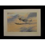 B3 RARE Robert Taylor "Knights Cross" Limited Edition Print signed by Luftwaffe Ace Oberst Erich