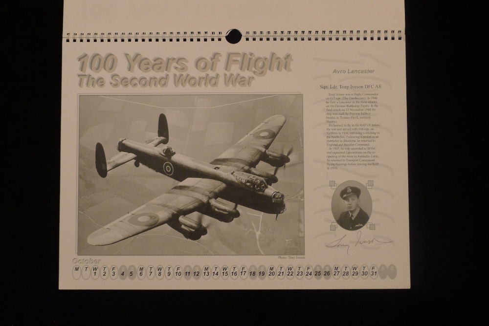 B16 A calendar signed by 12 RAF World War Two veteran pilots. This is a limited edition calendar - Image 11 of 13