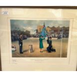 Air Chief Marshal Sir Neil Cameron Signed Frank Wootton Print. Titled "Her Majesty The Queen