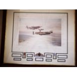 WW2 Robert Taylor's Memorial Flight print Battle of Britain 150 signatures.