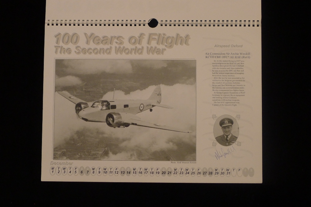 B16 A calendar signed by 12 RAF World War Two veteran pilots. This is a limited edition calendar - Image 13 of 13