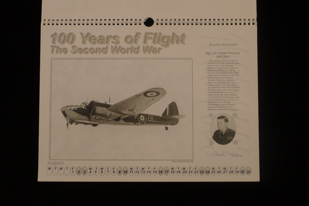 B16 A calendar signed by 12 RAF World War Two veteran pilots. This is a limited edition calendar - Image 9 of 13