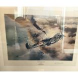 Robert Stanford-Tuck Signed Robert Taylor Print. Titled "Victory Over Dunkirk". Also signed by the