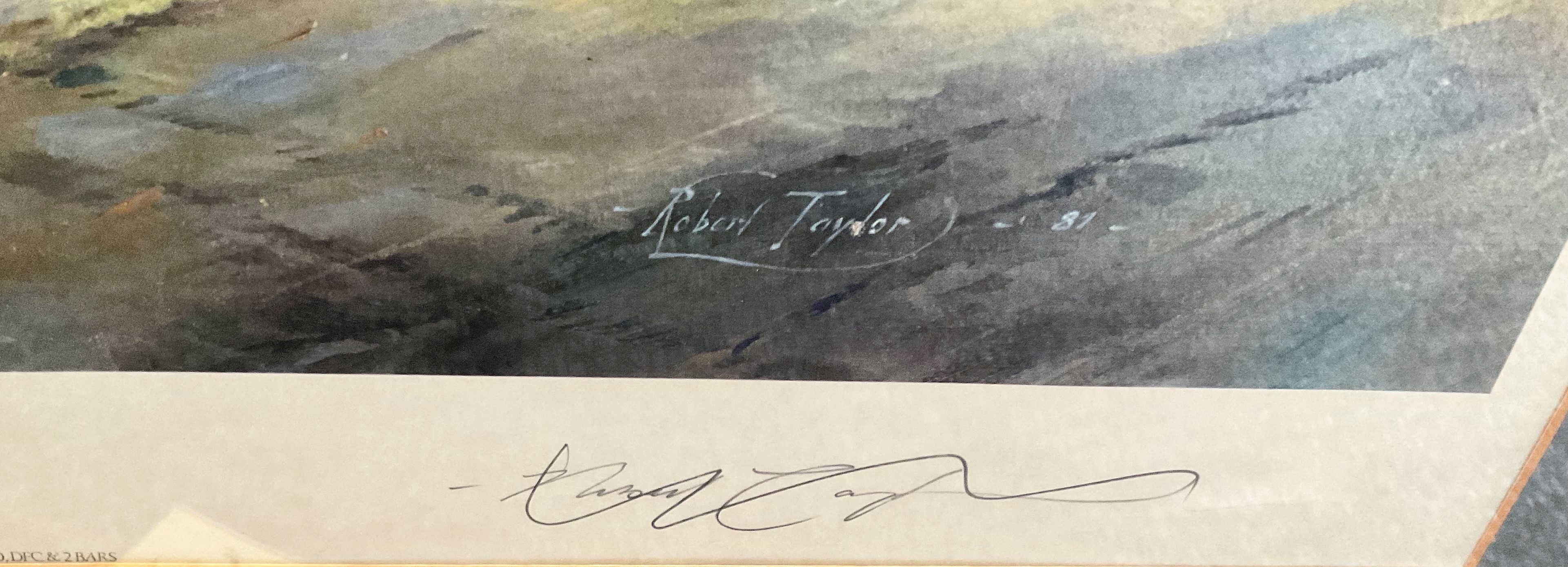 Robert Stanford-Tuck Signed Robert Taylor Print. Titled "Dawn Scramble". Also signed by the Artist - Image 3 of 3