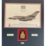 Multi-Signed Tornado GR4 ZG792 'AJ-G' 617 Squadron RAF Lossiemouth. Mounted. Signed by Tony